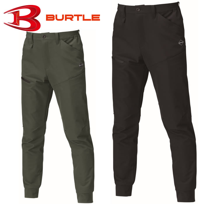 486 ジョガーパンツ ユニセックス BURTLE バートル 作業服 作業着 S～XXL ポリエステル92％・ポリウレタン8％ 4WAYストレッチダブルウィーブ