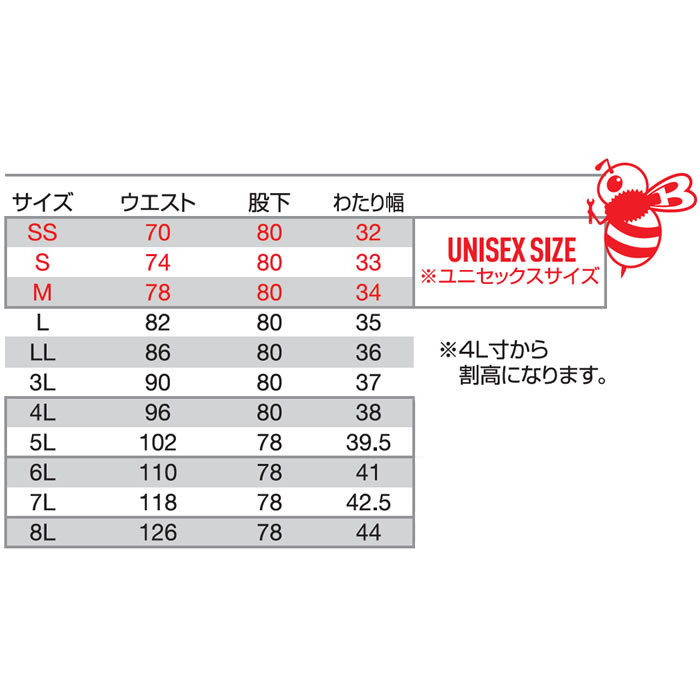 8303 パンツ ユニセックス BURTLE バートル 秋冬 作業服 作業着 SS～8L 綿100％ 難燃制電ストレッチツイル-サイズ