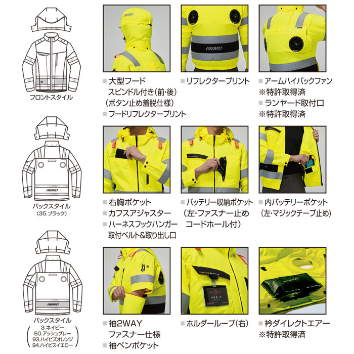 AC2111 AC2WAYブルゾン ハイバック仕様 ユニセックス BURTLE バートル 春夏 作業服 作業着 S～4XL ポリエステル100％ 高密度エコリップストップシリーズ