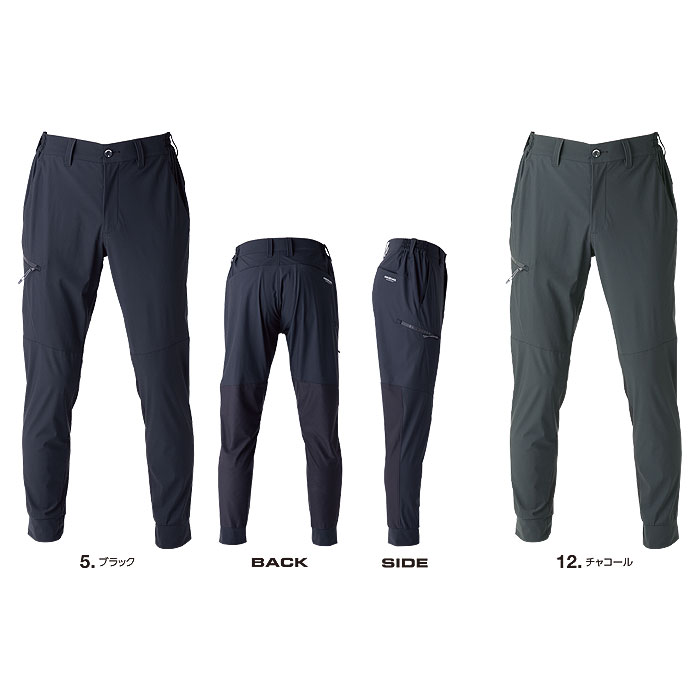 GRM01 クールマックスジョガーパンツ EVENRIVER イーブンリバー 春夏 M～3L ナイロン80％・ポリウレタン20％-カラーバリエーション