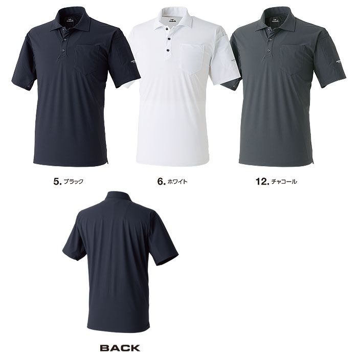 GRM16 クールマックスポロシャツ 半袖 EVENRIVER イーブンリバー 春夏 ニット ポロシャツ M～3L ナイロン80％・ポリウレタン20％-カラーバリエーション