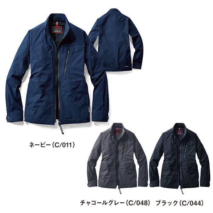 77800 ストレッチ長袖ジャンパー 自重堂 Z-DRAGON 春夏 作業服 作業着 SS～5L ポリエステル100％ 4WAYストレッチ制電クロス-カラーバリエーション