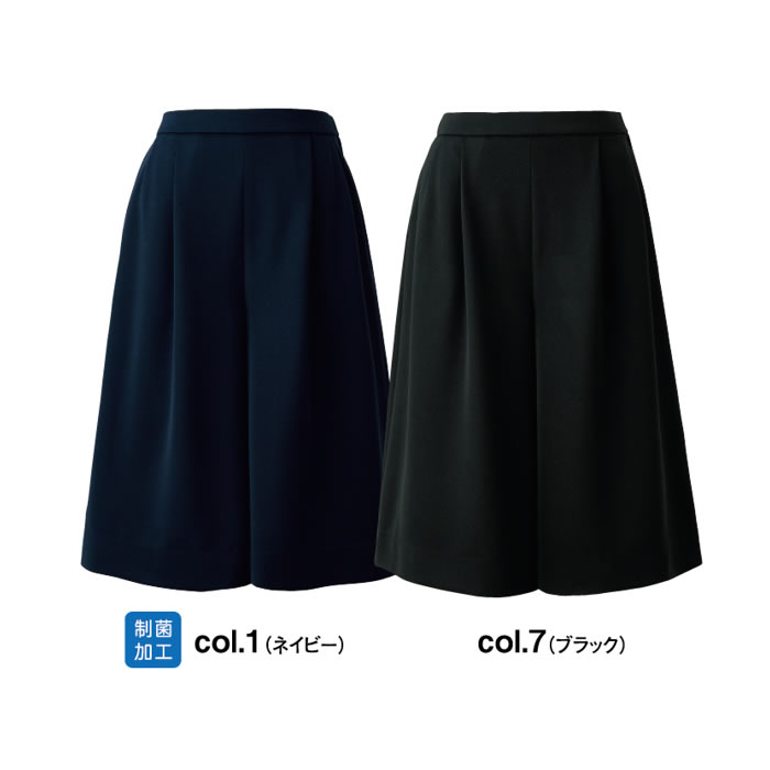 A500C キュロット 総ゴム 神馬本店 selectstage ストレッチ SDGs 事務服 制服 5号～19号 ポリエステル100％ エコツイルニット-カラーバリエーション