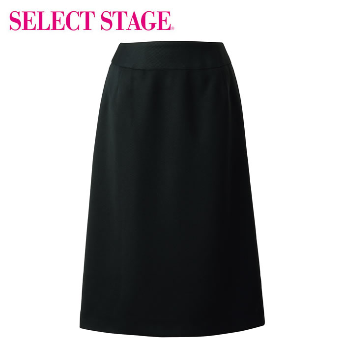 SA507S スカート Iライン 神馬本店 selectstage ストレッチ SDGs 事務服 制服 SS～5L ポリエステル100％ エコツイルニットシリーズ