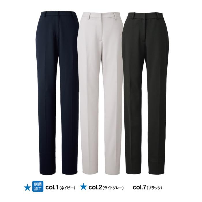 WN50P パンツ 後ろゴム 神馬本店 selectstage ストレッチ SDGs 事務服 制服 5号～23号 ポリエステル100％ エコツイルニット-カラーバリエーション