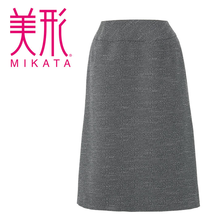 WN80S スカート Aライン 神馬本店 selectstage SDGs 事務服 制服 SS～5L ポリエステル95％・複合繊維5％ エコシックツイードシリーズ