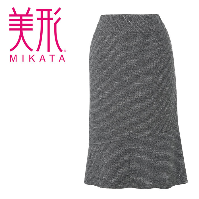 WN81S スカート 切り替えフレア 神馬本店 selectstage SDGs 事務服 制服 SS～5L ポリエステル95％・複合繊維5％ エコシックツイードシリーズ