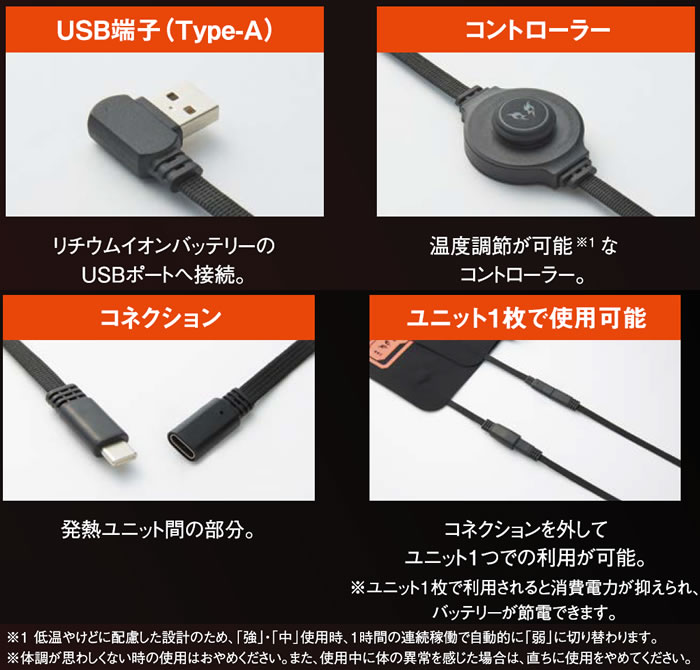 RD9570 発熱ユニット SUN-S サンエス 雷神服用