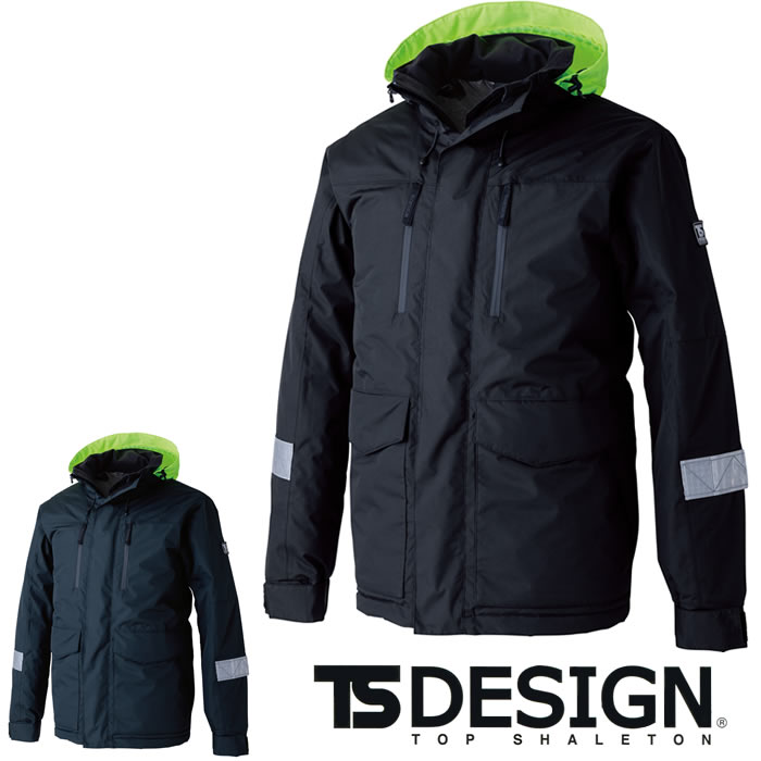 18256 メガヒートフラッシュ防水防寒ジャケット TSDESIGN TSデザイン 作業服 秋冬 防寒着 防寒服 S～6L ポリエステル100％ マイクロリップシリーズ