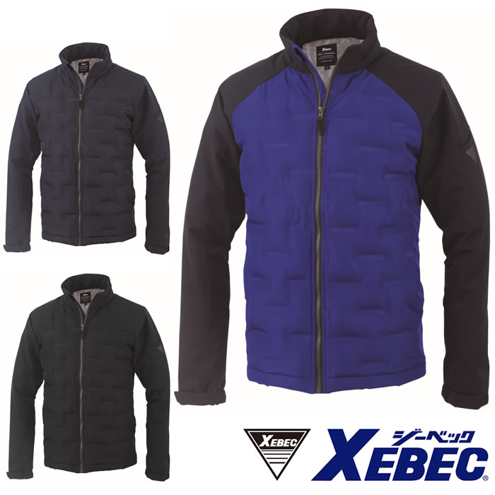 146 軽防寒ブルゾン XEBEC ジーベック 秋冬 作業服 作業着 防寒着 防寒ウェア ストレッチ 撥水 SDGs SS～5L ポリエステル100％ エコ2WAYストレッチタフタ