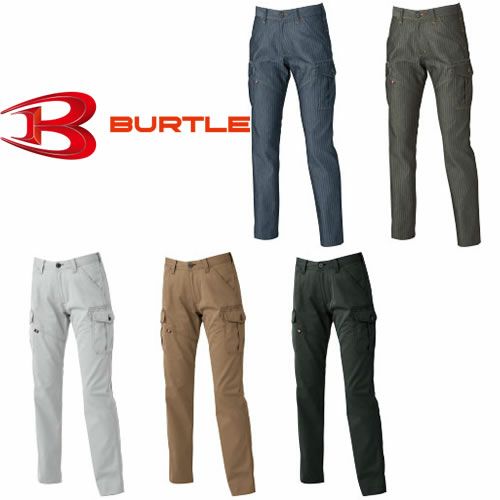 1509 レディースカーゴパンツ BURTLE バートル 秋冬作業服 作業着S～LL 綿70％・ポリエステル30％ 日本製ソフトツイル・ヘリンボーン