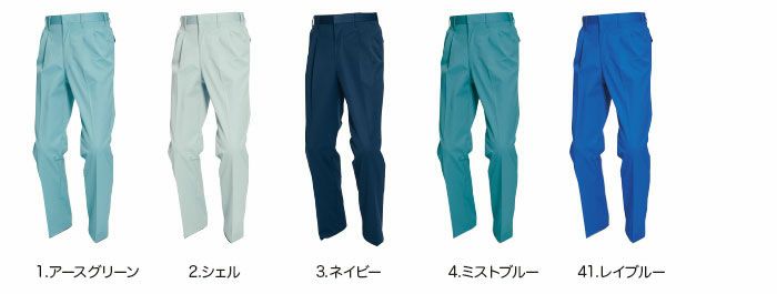 6003 ツータックパンツ BURTLE バートル 秋冬作業服 作業着70～125 ポリエステル65％・綿35％ 日本製エコソフトツイル