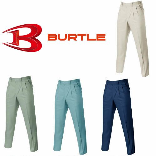 610 ツータックパンツ BURTLE バートル 秋冬作業服 作業着70～125 ポリエステル65％・綿35％ 日本製エコソフトツイル