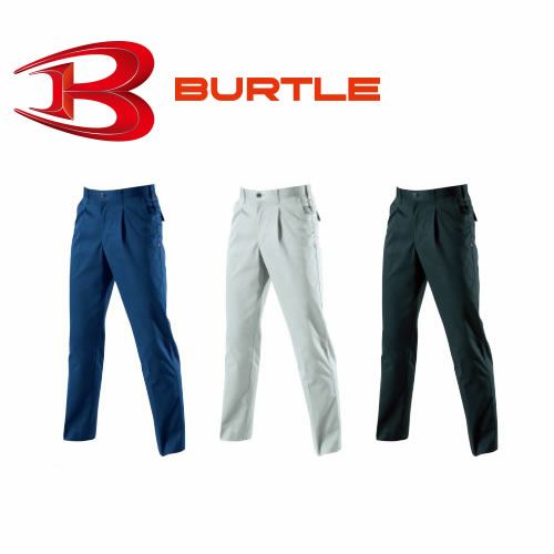 6013 ワンタックパンツ BURTLE バートル 秋冬作業服 作業着70～125 ポリエステル65％・綿35％ 日本製エコソフトツイル