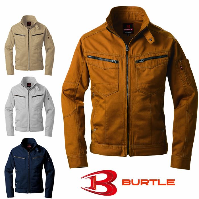 5501 ジャケット（ユニセックス） BURTLE バートル 秋冬作業服 作業着SS～5L 綿100％ 日本製綿100％チノクロス