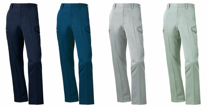 35670 カーゴパンツ（ノータック） kurodaruma クロダルマ 秋冬 作業服 作業着 70～120cm ポリエステル100％ ストレッチサージ生地