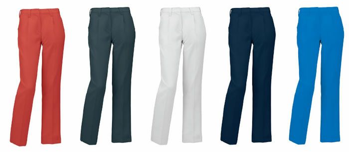 315961 レディーススラックス（ワンタック） kurodaruma クロダルマ 秋冬作業服 作業着 61～80ｃｍ ポリエステル90％・綿10％ 裏綿