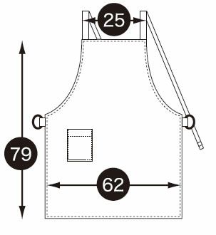 47228 エプロン kurodaruma クロダルマ エプロン フリー ポリエステル65％・綿35％ ツイル