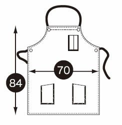  47223 デニムエプロン（ロープ） kurodaruma クロダルマ エプロン フリー 綿100％