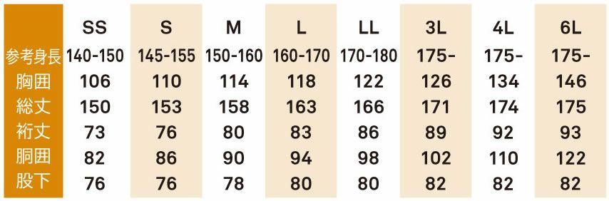 9800 続服 桑和 SOWA つなぎ服・オーバーオール・ツナギ[コスチューム・イベント・チーム] SS～6L 綿100％