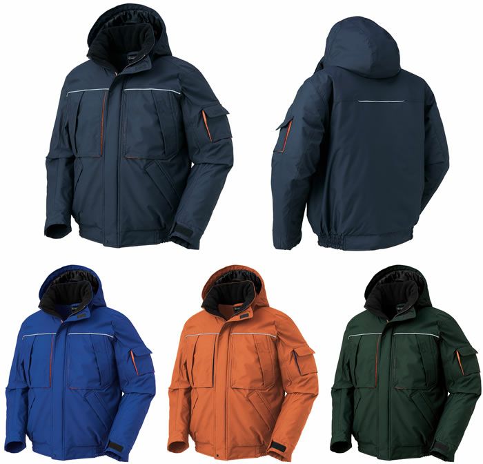 54233 防水防寒ジャンパー kurodaruma クロダルマ 防寒着 S～7L ナイロン100％ へリンボン