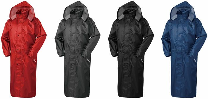 47411 レインロングコート kurodaruma クロダルマ 作業服 作業着 S～O ポリエステル100％ リップストップ210T・PUコーティング