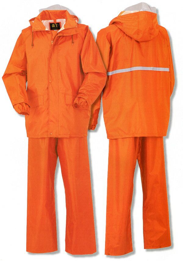 47401 レインコート・パンツ kurodaruma クロダルマ 作業服 作業着 S～5L ポリエステル100％ PVC樹脂コーティング