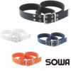 10083 反射糸入りダブルピンベルト 桑和 SOWA 作業ベルト 長さ120ｃｍ（フリーサイズ） ナイロン100％