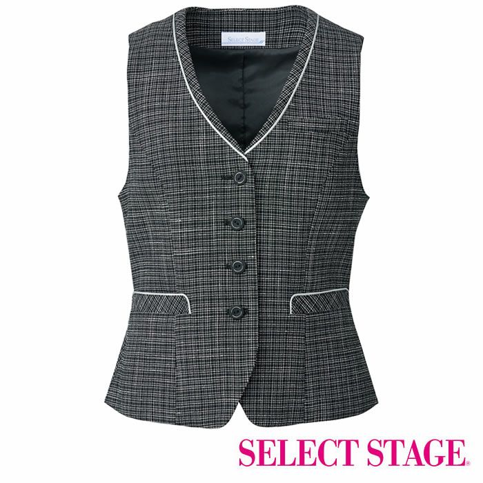 ベスト WN50V 5号〜19号 ストレッチ 家庭洗濯可 オールシーズン 仕事服 営業 接客 事務服 制服 受付 Select Stage/セレクトステージ 神馬本店 ベスト WN50V 5号〜19号 ストレッチ 家庭洗濯可 オールシーズン