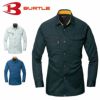 6033 長袖シャツ BURTLE バートル 春夏作業服 作業着 S～5L ポリエステル65％・綿35％ 日本製リサイクルライトチノ