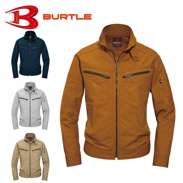 5511 ジャケット（ユニセックス） BURTLE バートル 春夏作業服 作業着 SS～5L 綿100％ 日本製リップクロス