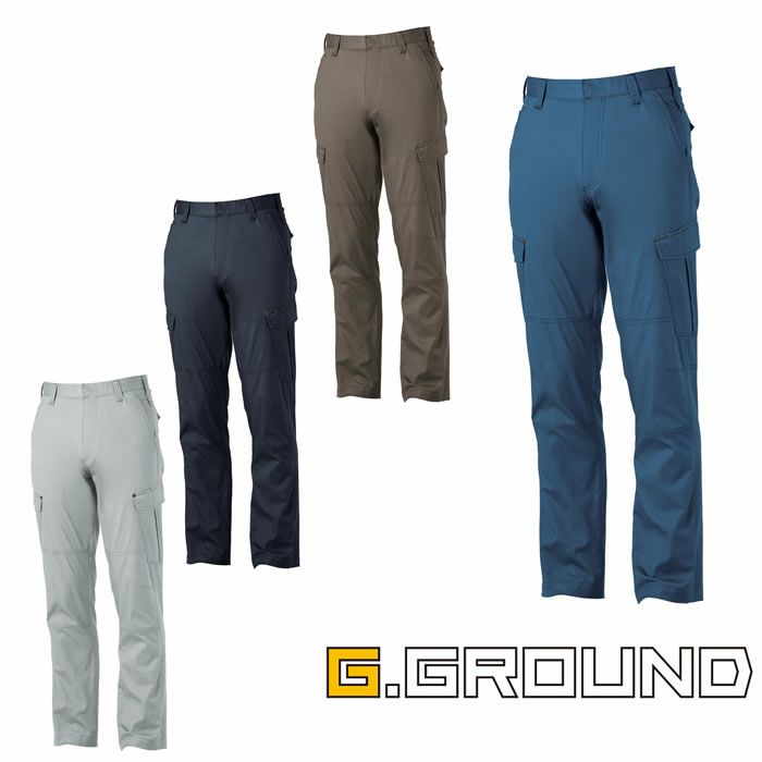 168 カーゴパンツ 桑和 SOWA G.GROUND 春夏作業服 作業着 70～130 綿98％・ポリウレタン2％