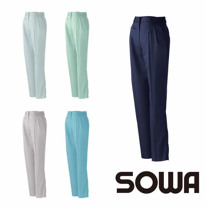 410 VA410 レディースツータックスラックス 桑和 SOWA vivasowa 春夏