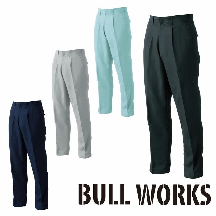 119 ワンタックスラックス 桑和 SOWA 春夏作業服 作業着 73～120 ポリエステル100％