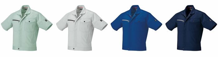 266711 半袖ジャンパー kurodaruma クロダルマ 春夏作業服 作業着 SS～6L ポリエステル100％ ドビーストレッチ