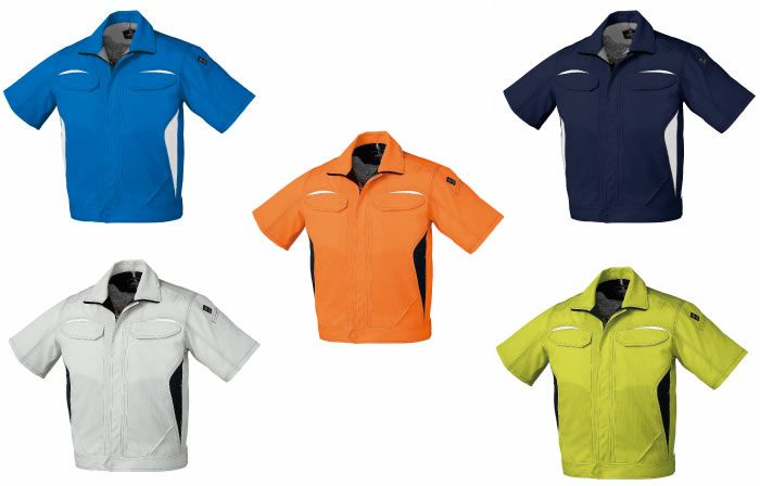 266651 半袖ジャンパー kurodaruma クロダルマ 春夏作業服 作業着 S～5L ポリエステル100％ ドビー