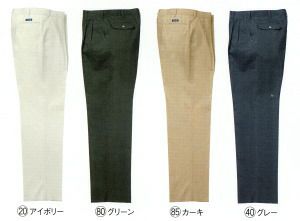 31506 スラックス（ツータック） kurodaruma クロダルマ 春夏作業服 作業着 70～120ｃｍ 綿70％・ポリエステル30％ シーティング