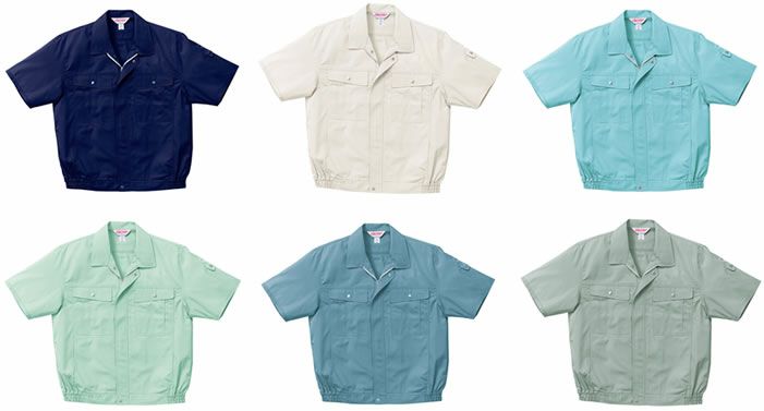 2641 半袖ジャンパー kurodaruma クロダルマ 春夏作業服 作業着 S～5L ポリエステル65％・綿35％ サマーツイル