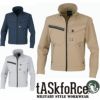 01221 NCクロスストレッチブルゾン tASkfoRce DAIRIKI 春夏作業服 作業着 S～5L 綿65％・ナイロン29％・ポリウレタン6％ ストレッチプレーン