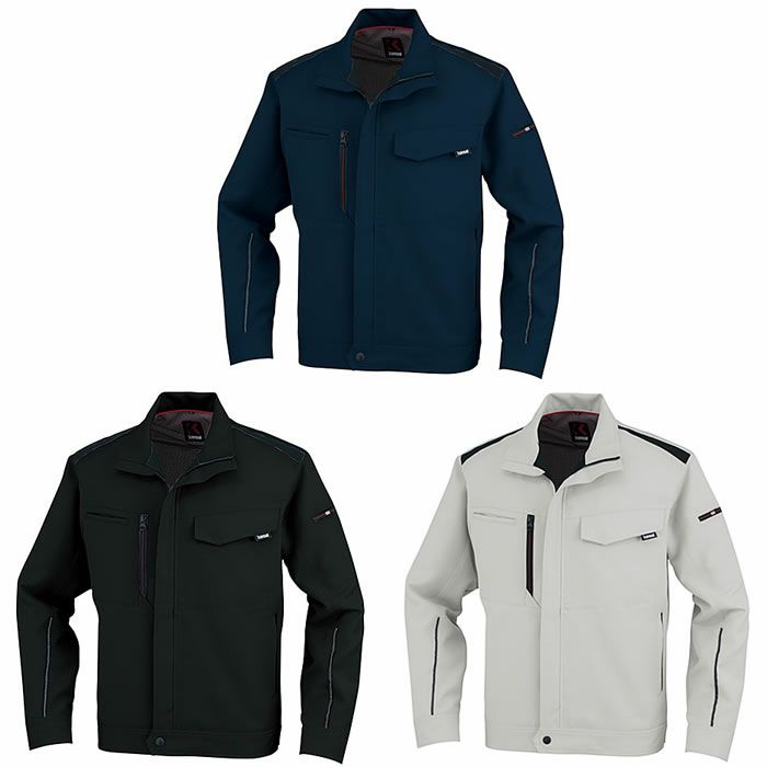 90012 K9001 KANSAI長袖ブルゾン DAIRIKI KansaiUniform 秋冬 作業服 作業着 S～6L ポリエステル100％ ストレッチギャバ