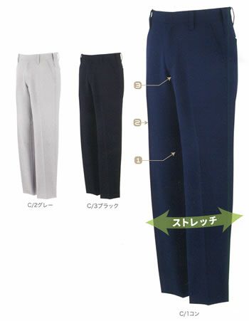 90045 K9004 KANSAIスラックス DAIRIKI KansaiUniform 秋冬 作業服 作業着 70～120 ポリエステル100％ ストレッチギャバ