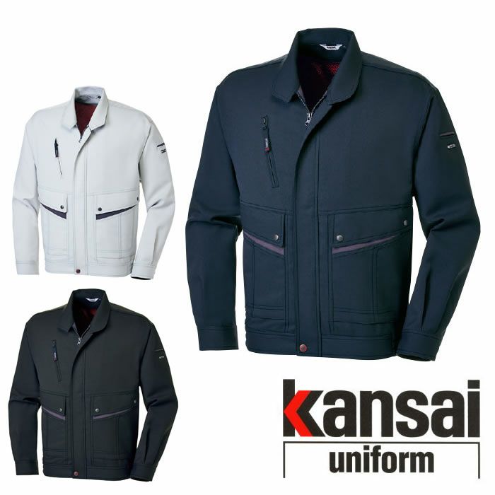 60012 K6001 KANSAIブルゾン DAIRIKI KansaiUniform 秋冬　作業服 作業着 S～5L ポリエステル100％ ストレッチギャバ