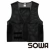 80036 メッシュベスト 桑和 SOWA 猛暑・酷暑対策 熱中症対策 F～XL ポリエステル100％