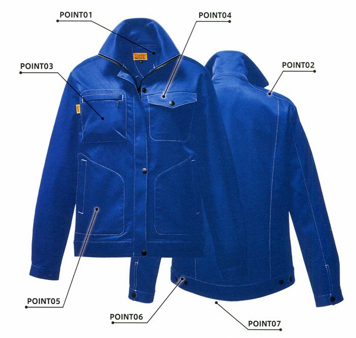 SW109 レディースフィールドジャケット ビッグボーン 秋冬作業服 作業着 S～5L ポリエステル100％