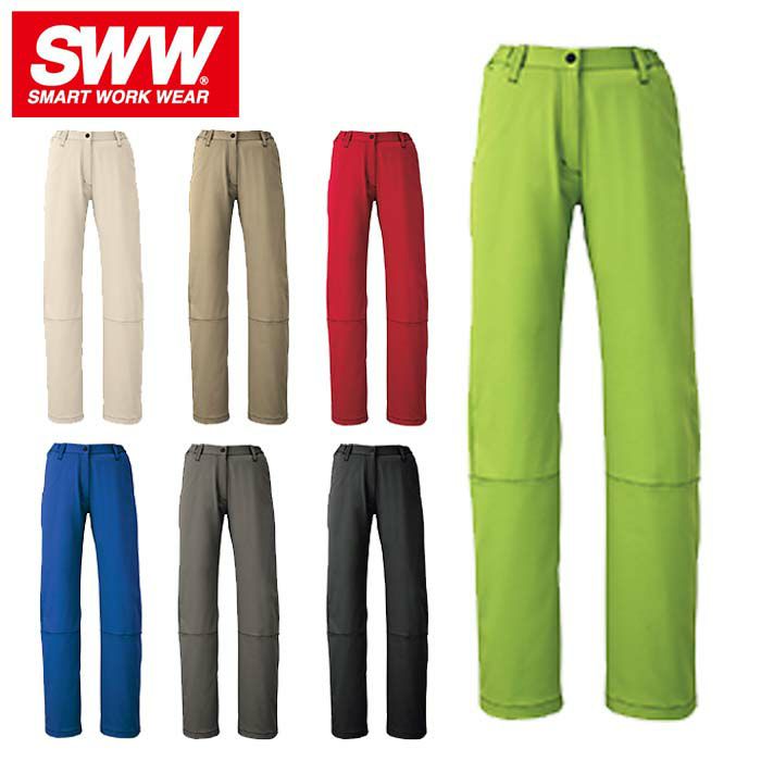 SW102 レディースギアパンツ ビッグボーン 秋冬作業服 作業着 S～5L ポリエステル100％