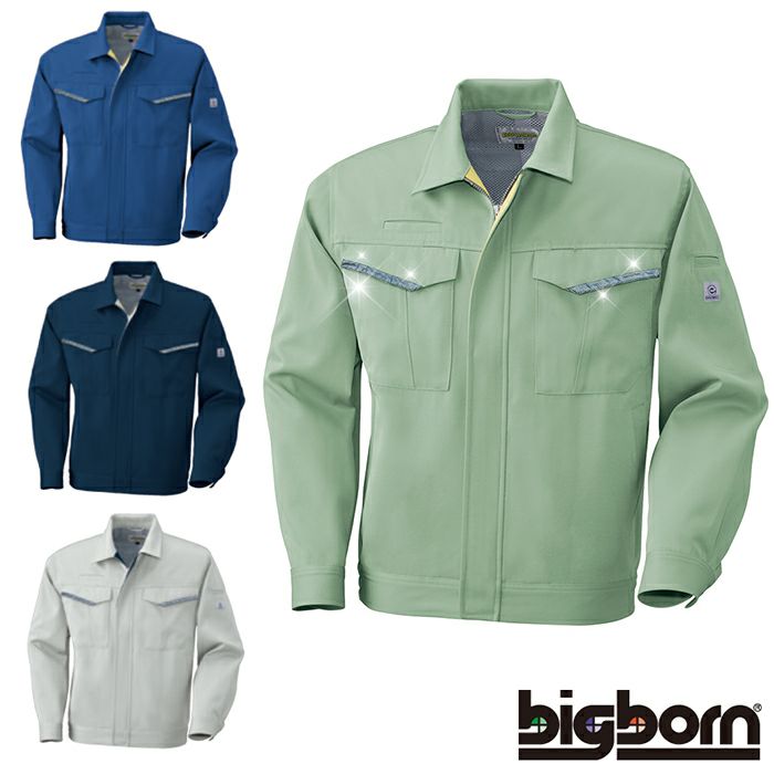 3646 ジャケット ビッグボーン 秋冬作業服 作業着 S-5L ポリエステル90%・綿10％（再生ポリエステル70％使用） エコ交織ツイル