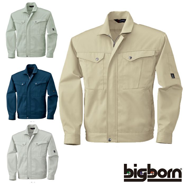 3676 ジャケット ビッグボーン 秋冬作業服 作業着 S-5L ポリエステル65％・綿35％（再生ポリエステル65％使用） エコツイル