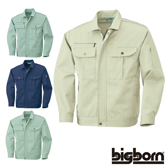 3705 ジャケット ビッグボーン 秋冬作業服 作業着 S-5L ポリエステル65％・綿35％（再生ポリエステル65％使用） 形態安定ツイル