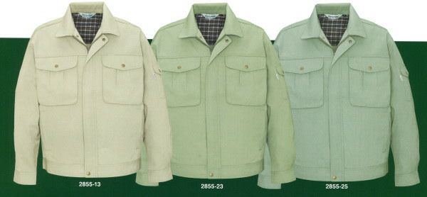 2855 ジャケット ビッグボーン 秋冬作業服 作業着 M-5L ポリエステル65％・綿35％ （再生ポリエステル65％使用）　 エコソフトツイル