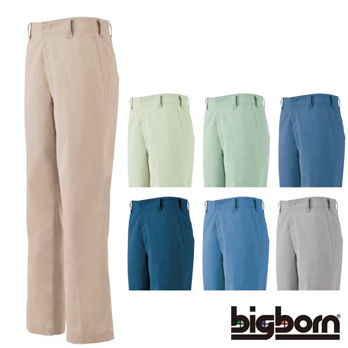 801 米式パンツ（ノータック） ビッグボーン 秋冬作業服 作業着 70-120 ポリエステル65％・綿35％ ソフトツイル